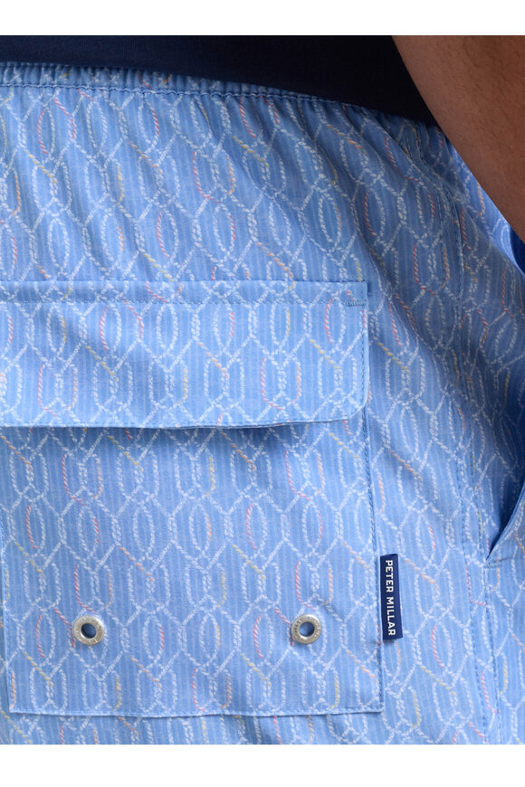 Peter Millar Bluebird Nautical Ropes Swim Trunks - view 6