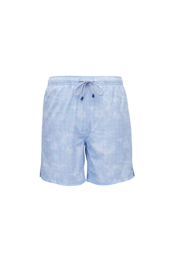 Peter Millar Sintra Cottage Blue Swim Trunks