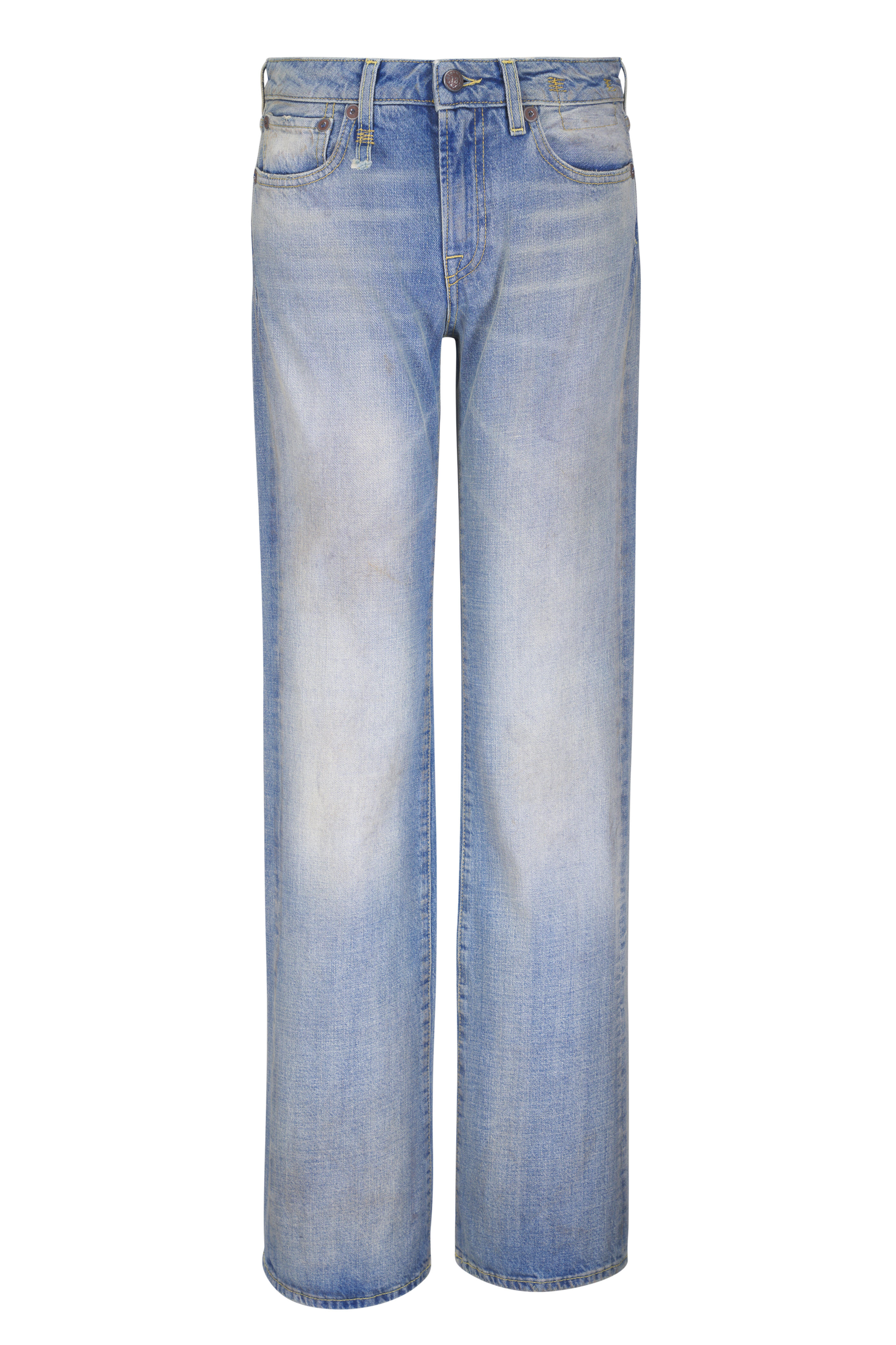 R13 - Effie Bass Blue Straight Leg Jean
