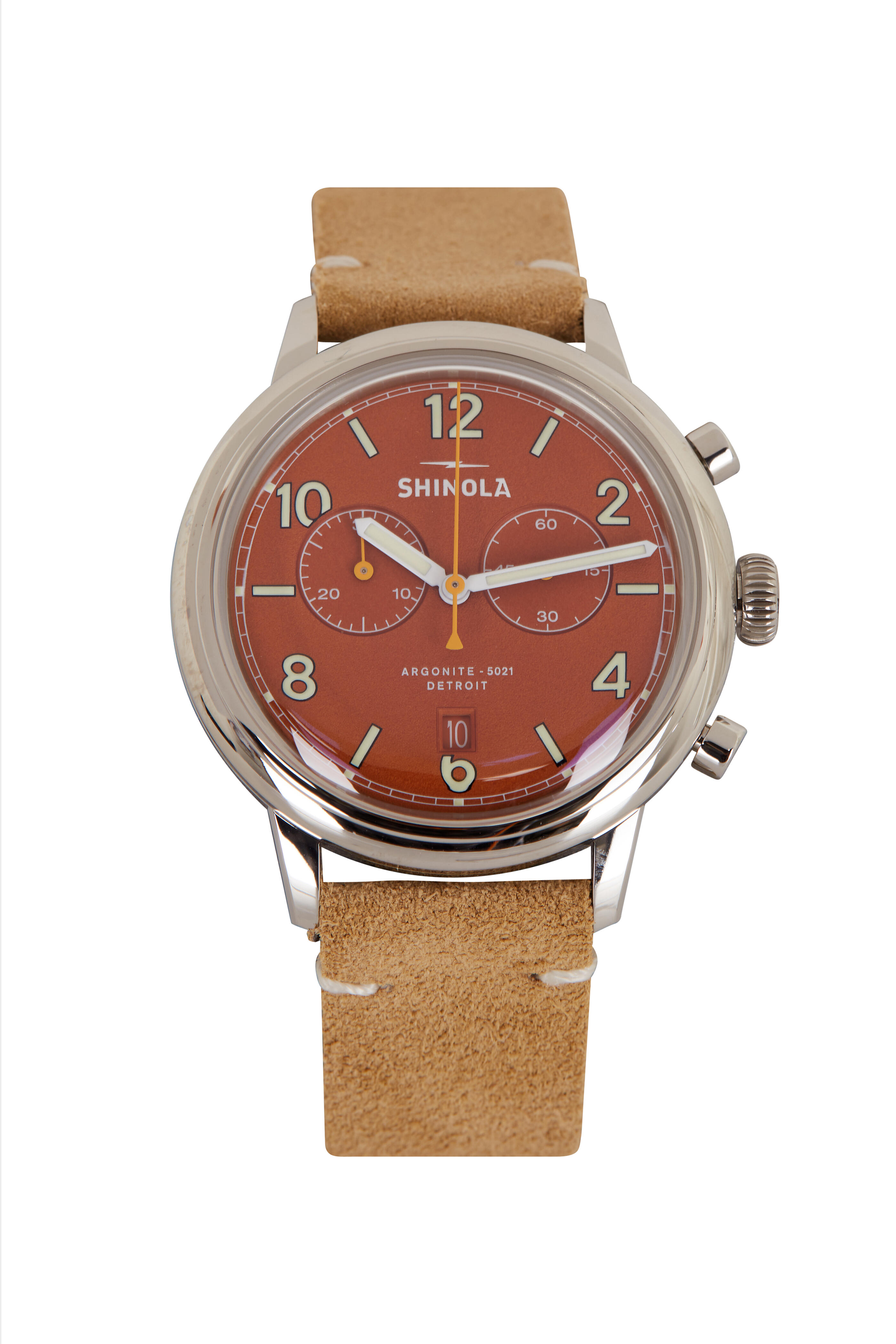 Shinola - Traveler 2 Sand Dune Tan Watch, 42mm | Mitchell Stores