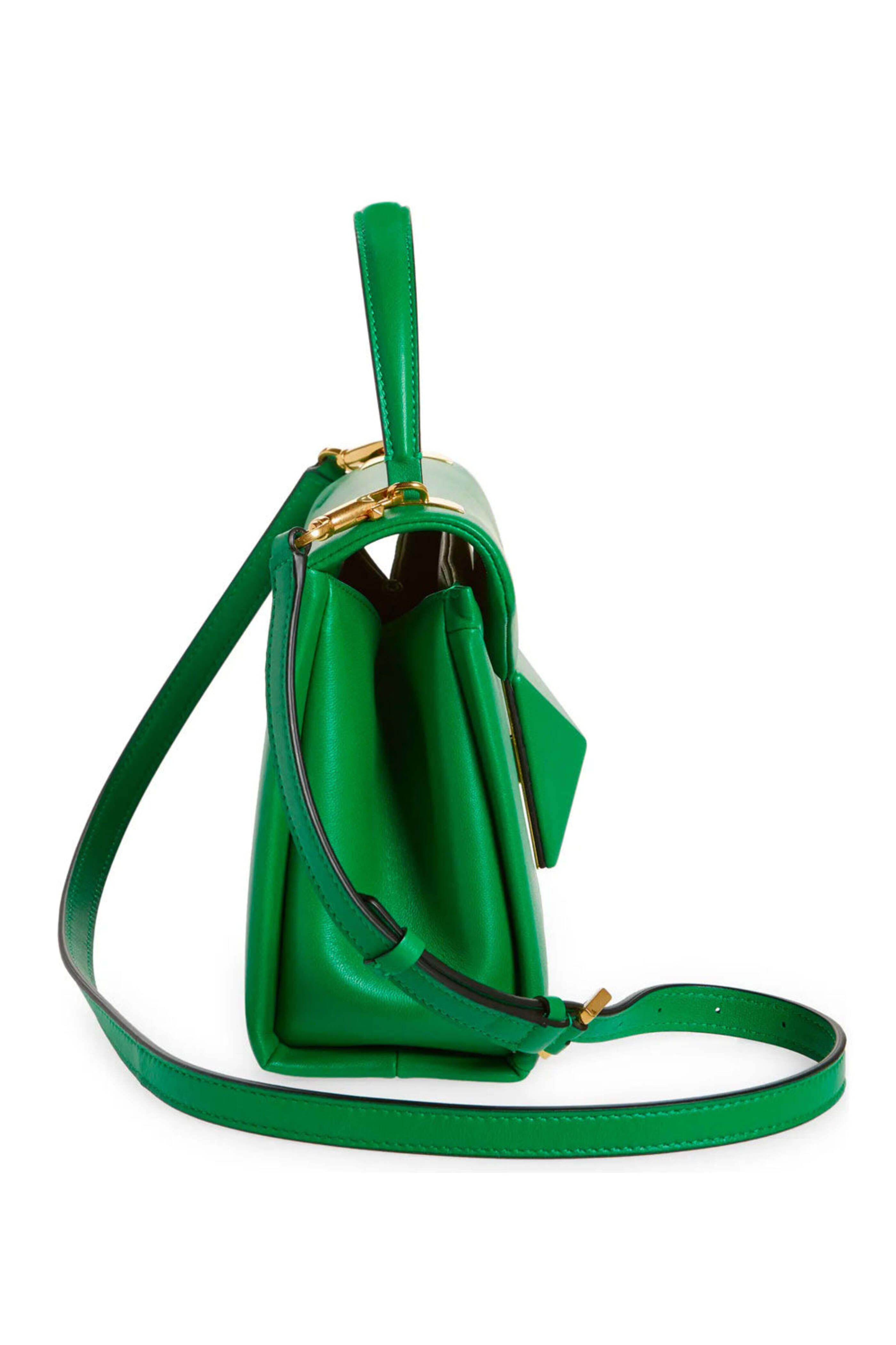 Valentino Garavani - One Stud Leather Top Handle Bag in Green