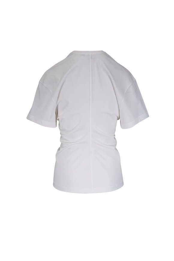 Totême White Cotton Slouch Waist T-Shirt - view 2