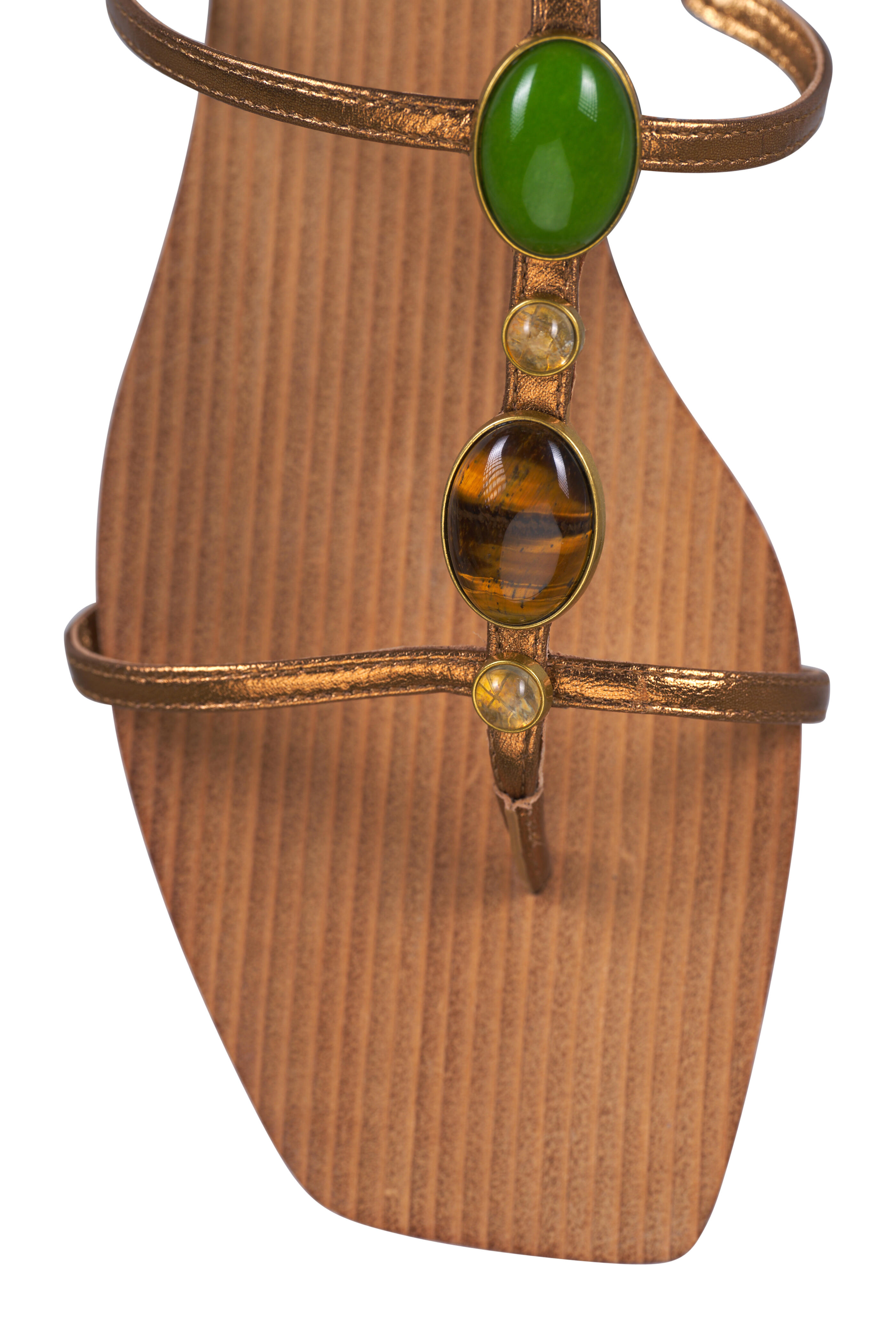 Veronica Beard - Alba Gold Gemstone Sandal | Mitchell Stores