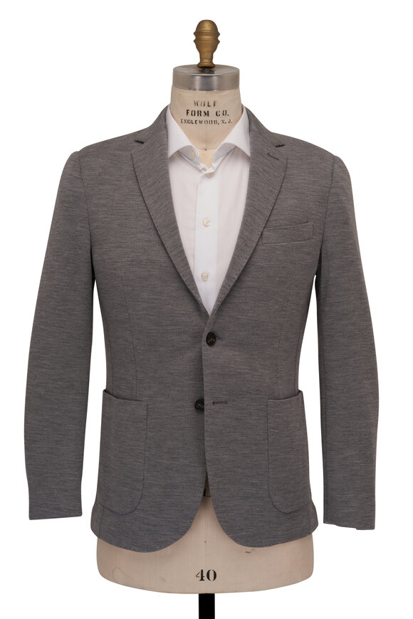 Maurizio Baldassari - Silver Wool Jersey Sportcoat 