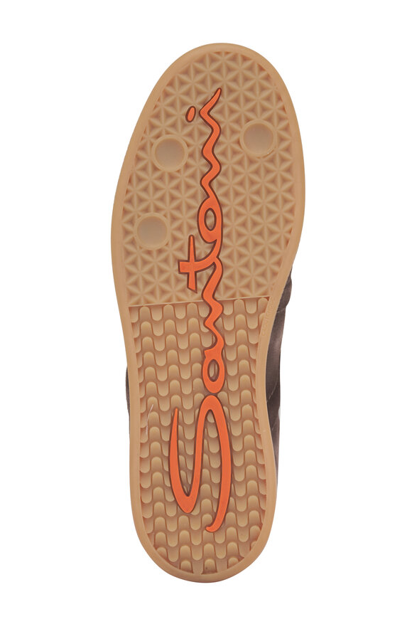 Santoni Oly Cube Brown Suede Sneaker - view 5