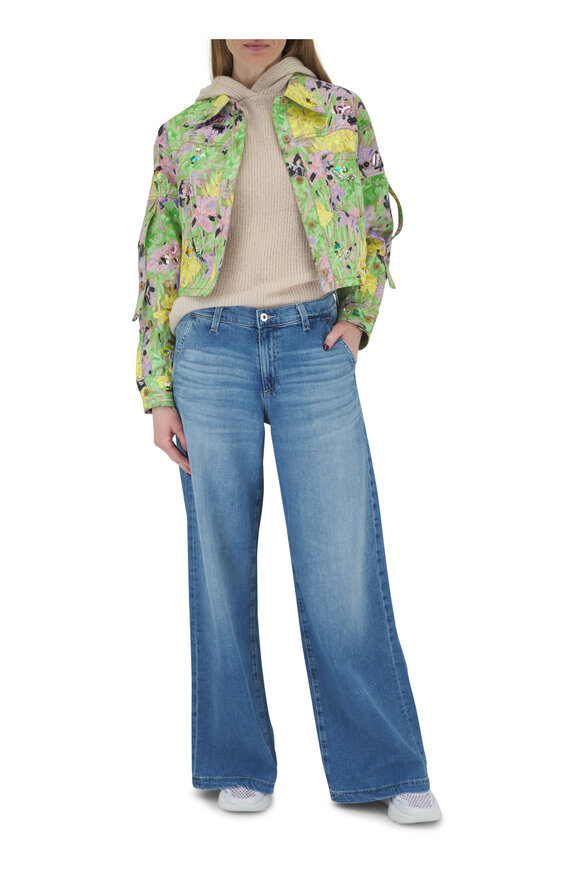 3.1 Phillip Lim - Flowerworks Printed Twill Cropped Jacket 