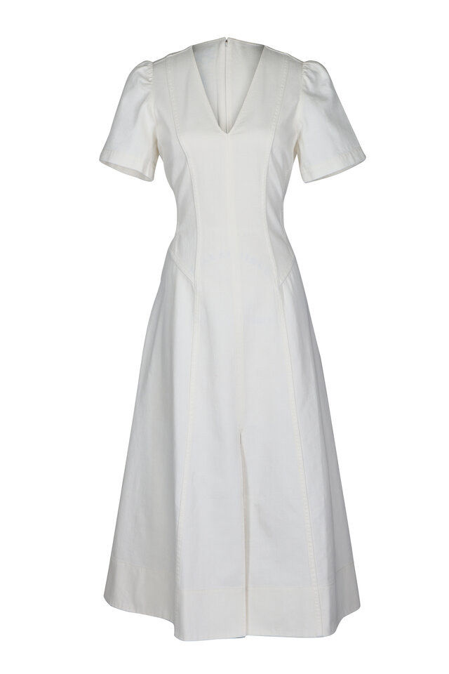 white ruched mini dress Golden Era Cowl Neck Lace Waist Ruched Mini Dress White main image 0