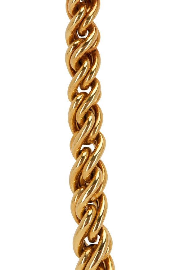 Estate Jewelry - 1980's Gold Rope Necklace