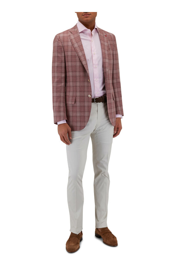 Isaia - Light Pink Riva Cotton Sportshirt 