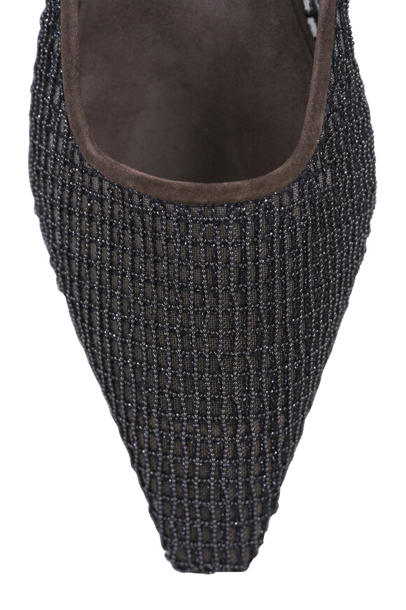 Brunello Cucinelli Brown Monili Net Flat - view 8