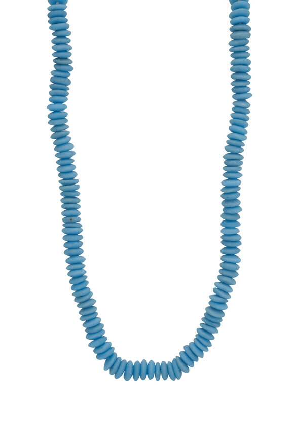 Cristina V. - Turquoise Trade Bead Necklace