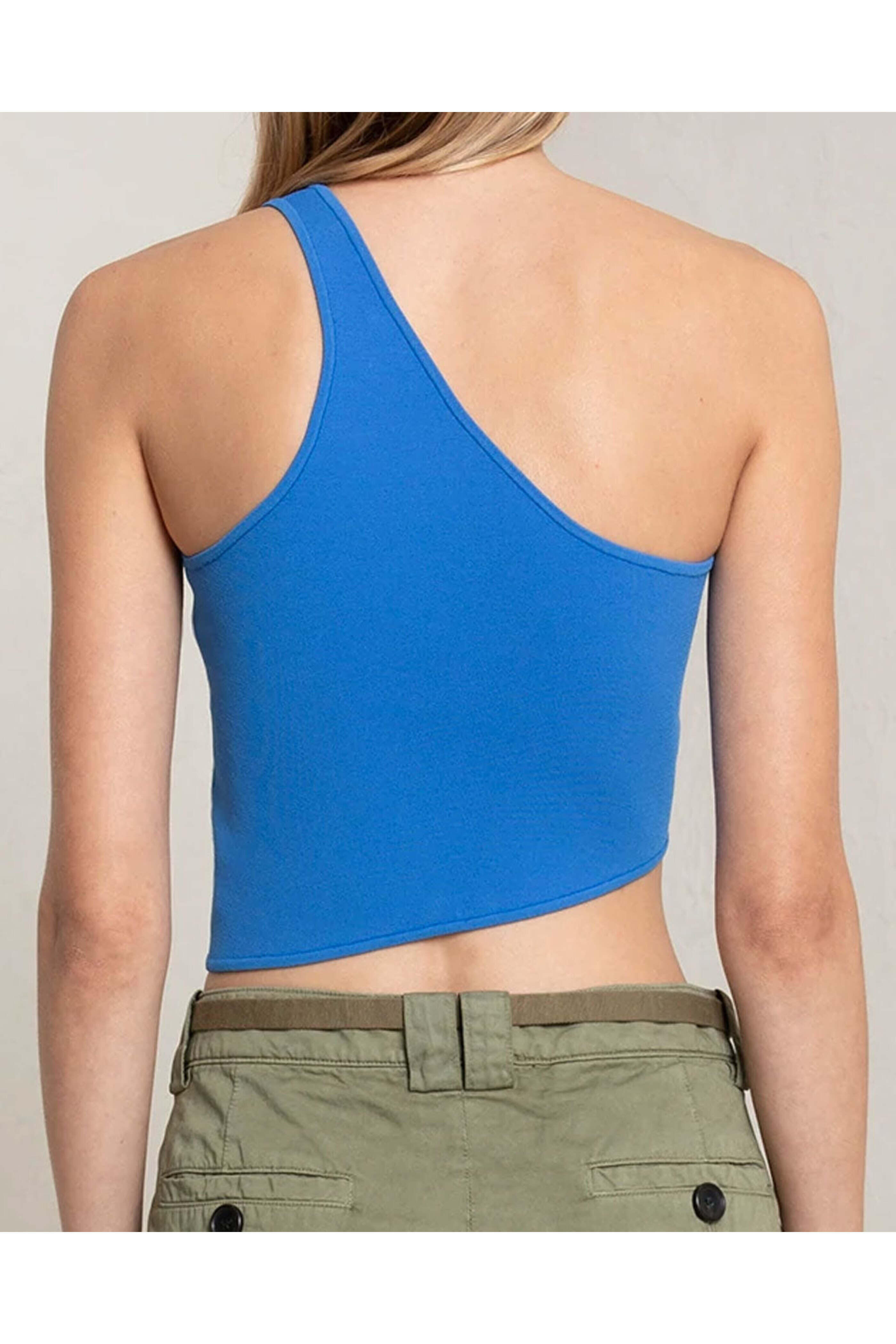 A.L.C. - Blue Single Shoulder Colby Top