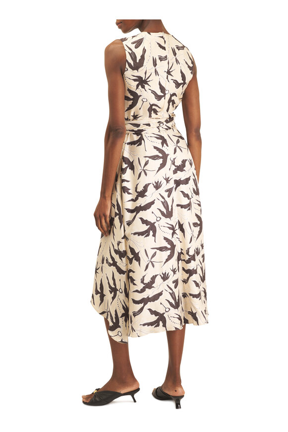 Altuzarra Penny Tapioca Print Silk Midi Dress - view 4
