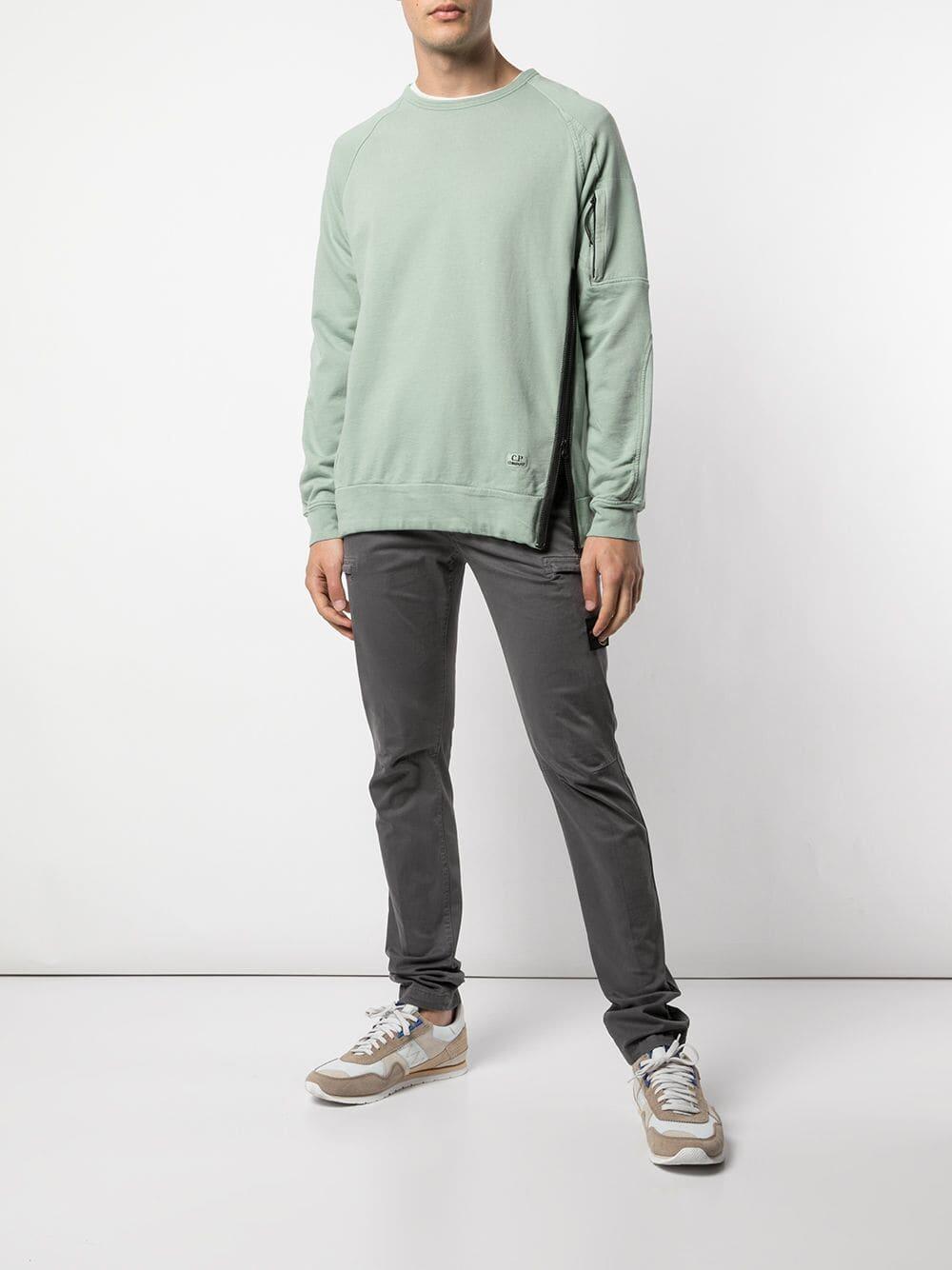 Cp company discount side zip sweatshirt