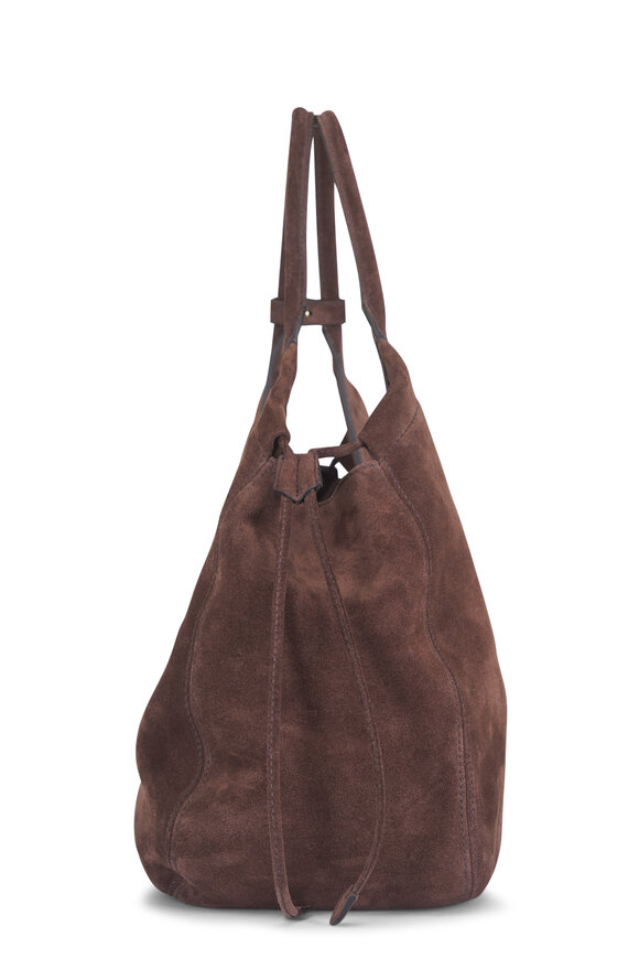Miu Miu Ivy Testa Di Moro Suede Shoulder Bag - view 4