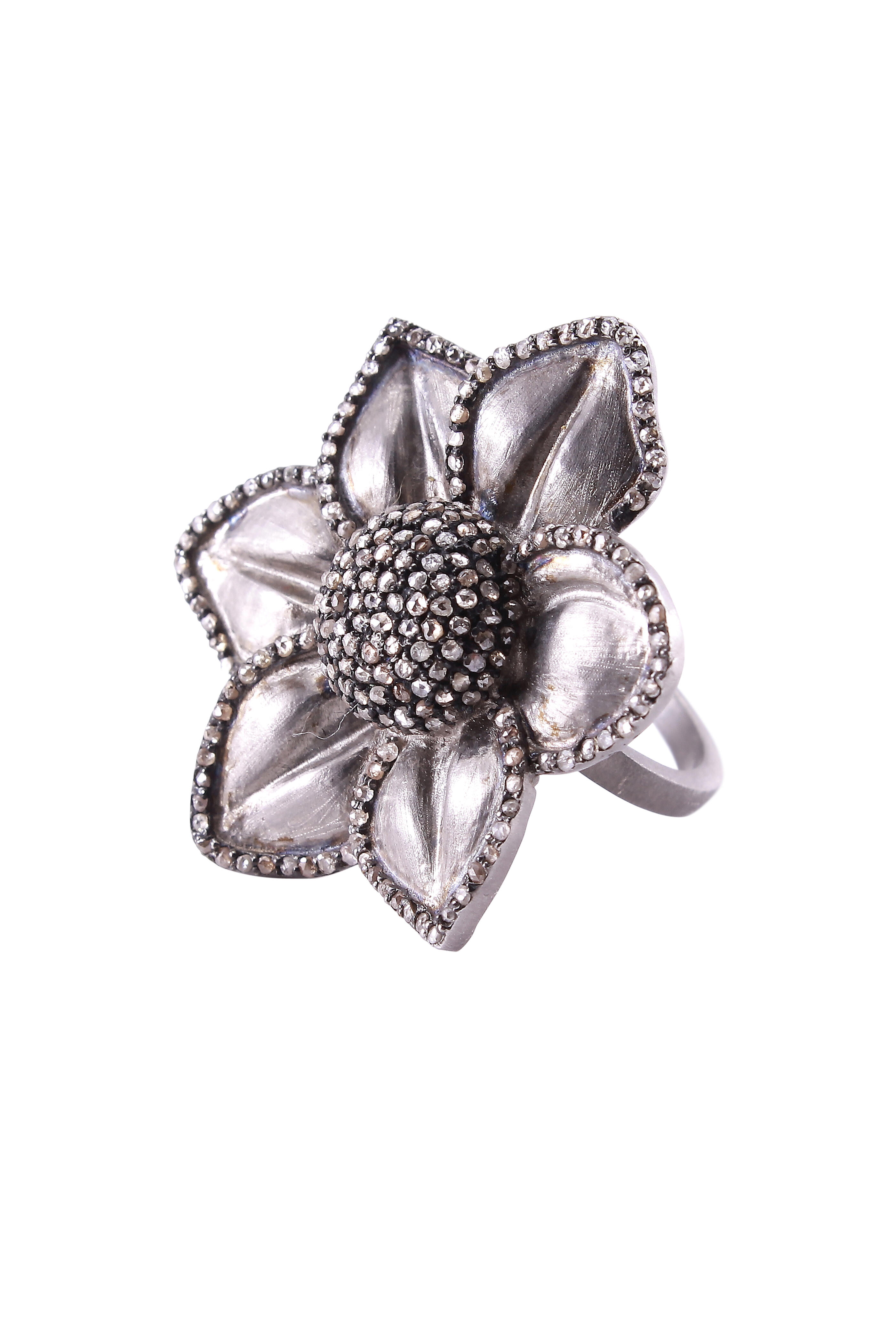 Loriann - Sterling Silver Sunflower Ring