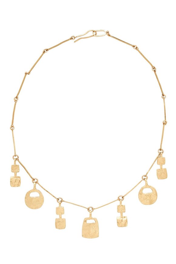 Julie Cohn Design Bronze Artifact Charm Necklace