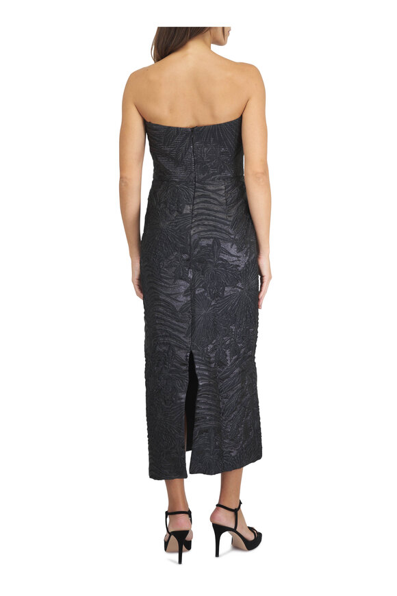 Johanna Ortiz Powerful Stitches Black Maxi Dress - view 4