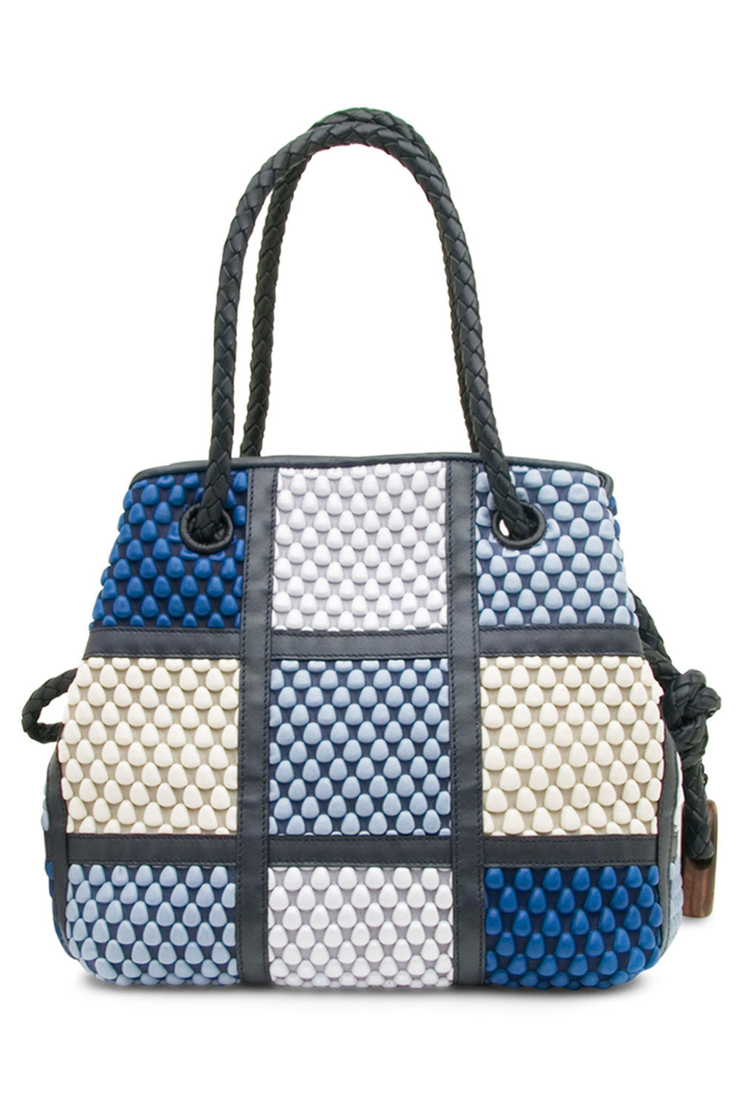 Tissa Fontaneda - Bucket Patchwork Bag in Ocean