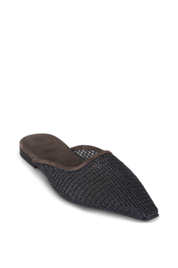 Brunello Cucinelli Brown Monili Net Flat