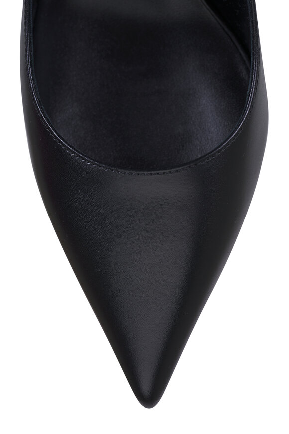 Jimmy Choo Love Black Leather Slingback, 65mm - view 5