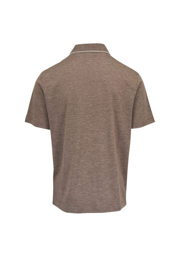 Loro Piana Suraj Tal Cotton Fields Mélange Polo - view 2