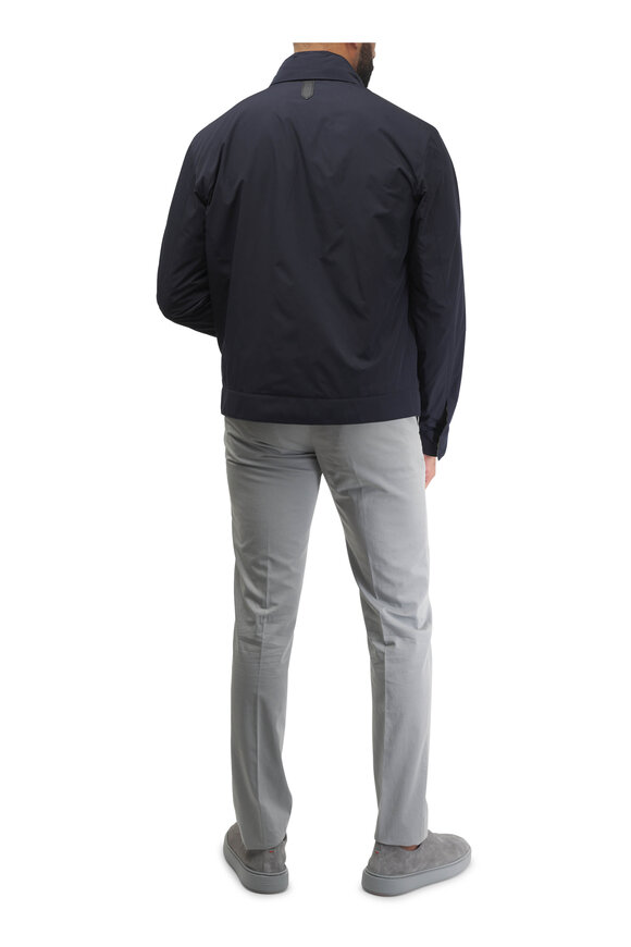 Canali - Navy Lightweight Bomber Jacket