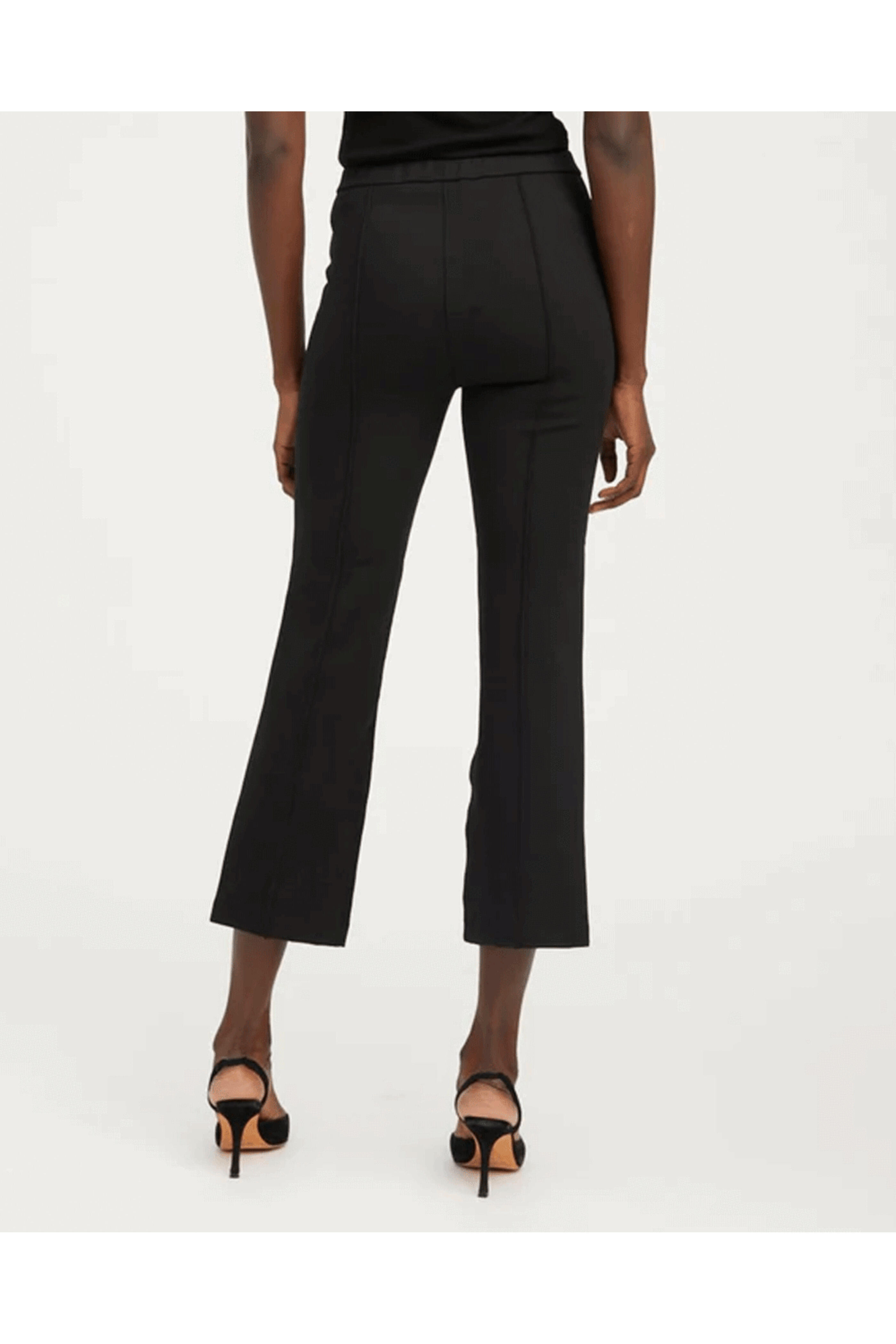 SPRWMN - Ankle Flare Pintuck Pant in Black