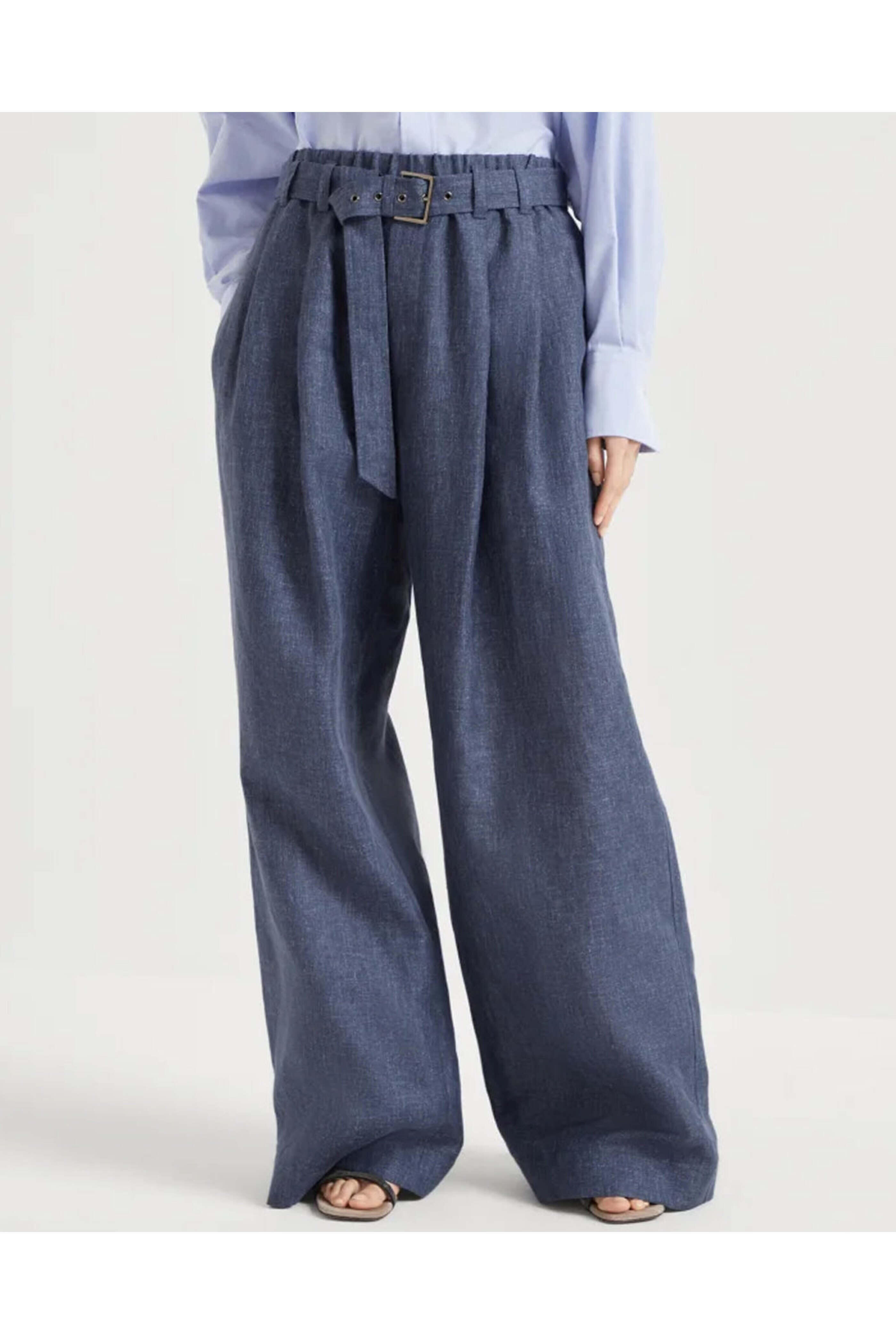 パンツ BRUNELLO CUCINELLI WIDE-LEG DENIM PANTS BRUNELLO CUCINELLI High-rise wide-leg jeans | NET-A-PORTER
