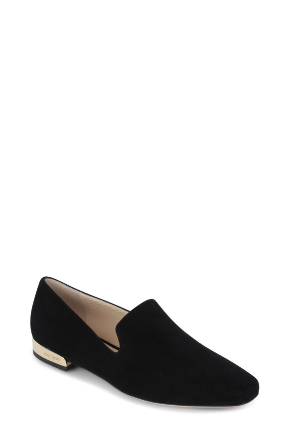 Jimmy Choo - Jaida Black Suede Flat 