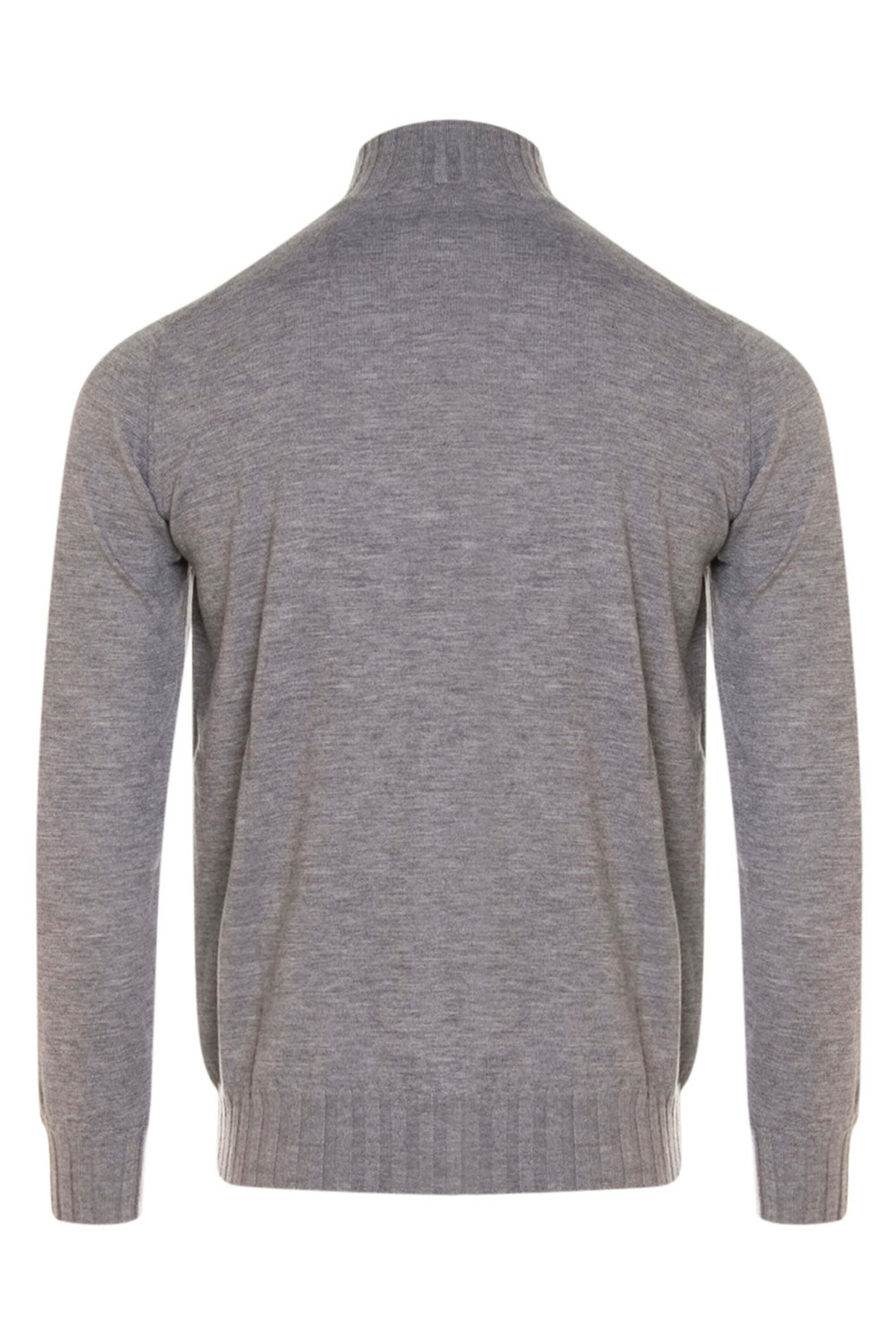 Cesare Attolini - Gray Cashmere Full Zip Sweater