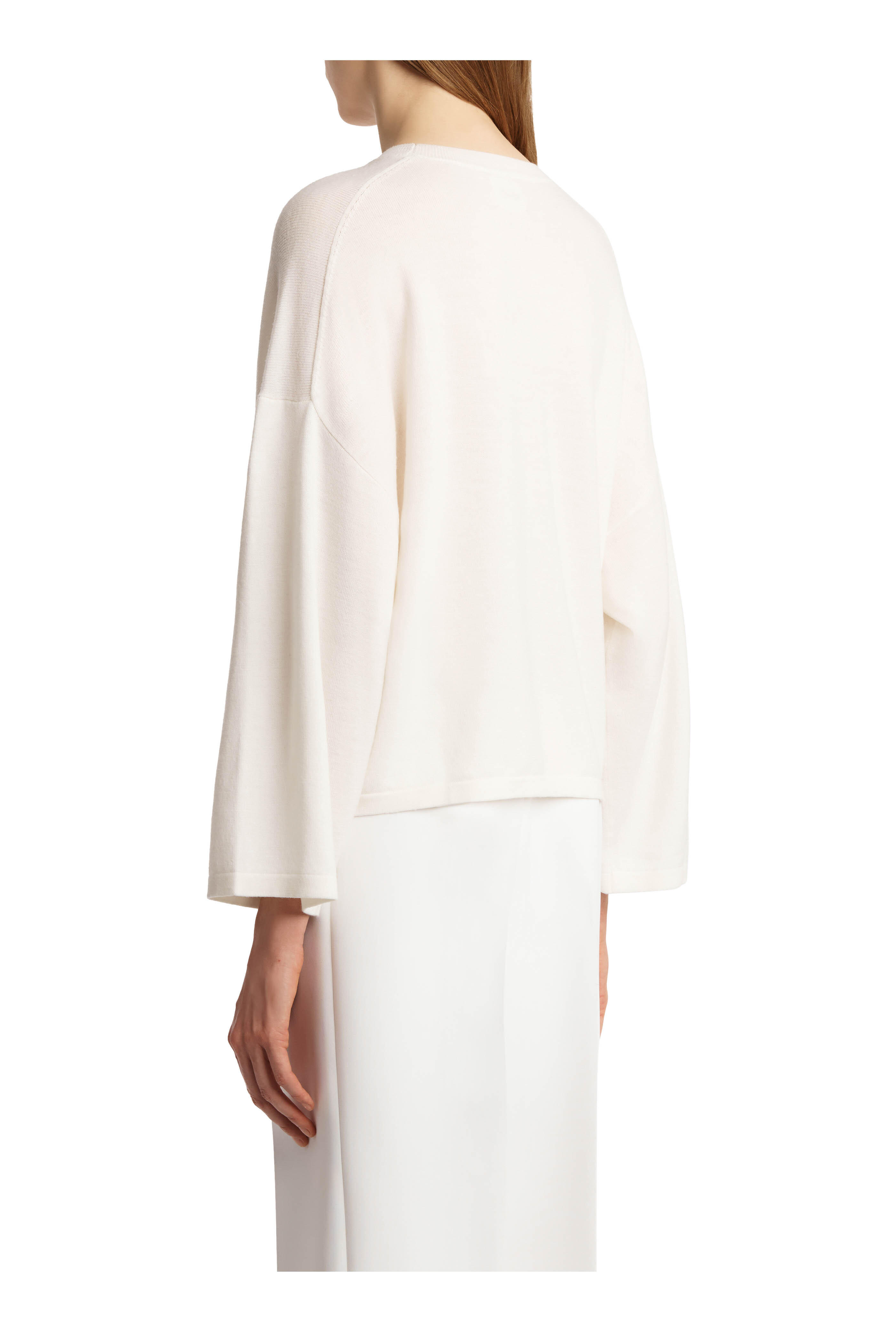 Khaite - Darcy Ecru Crewneck Wool Top