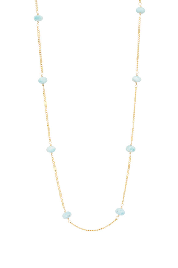 Cristina V. Peruvian Opal Rondelle Chain Necklace - view 1