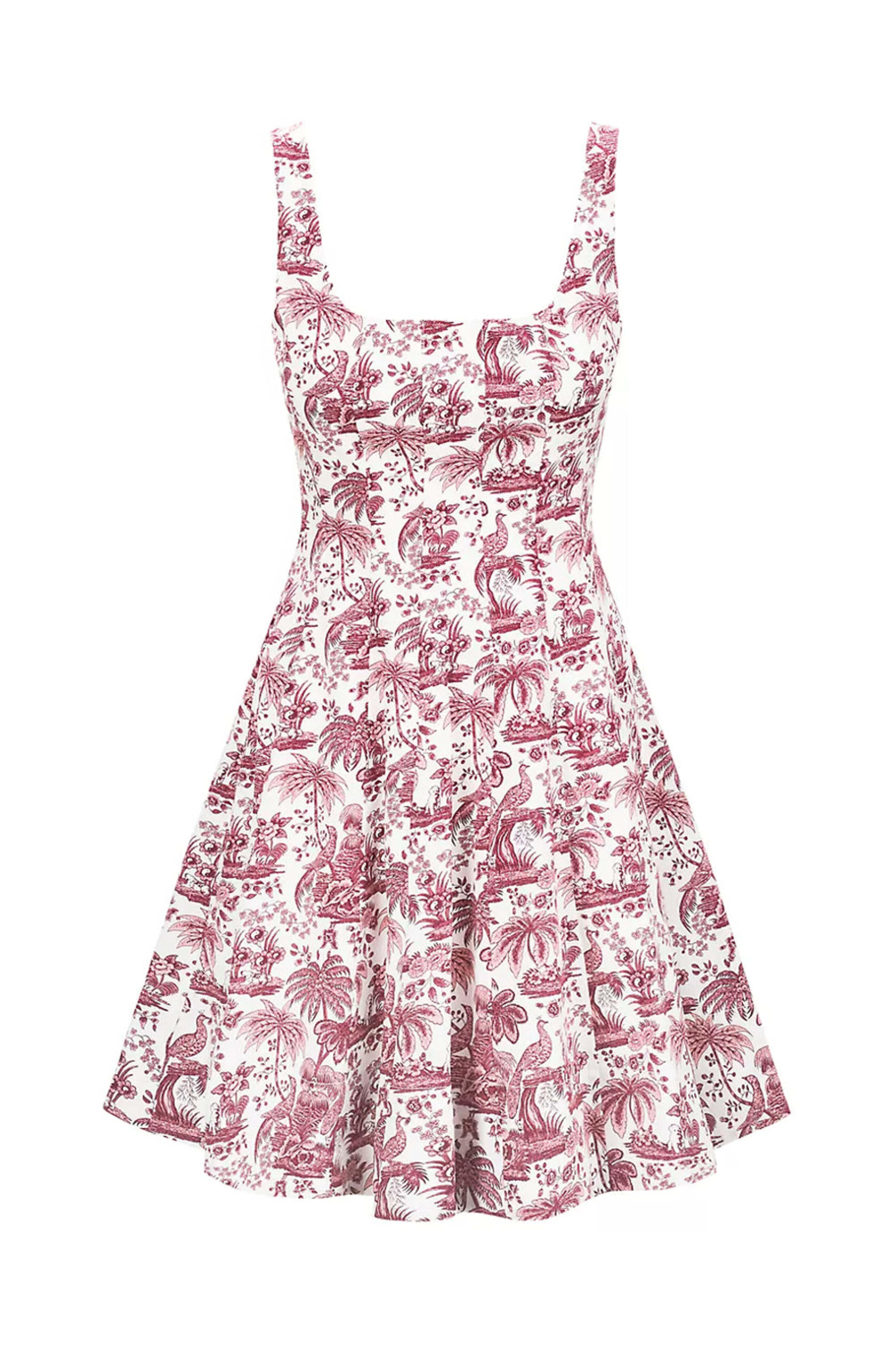 Staud - Bordeaux Toile Wells Mini Dress