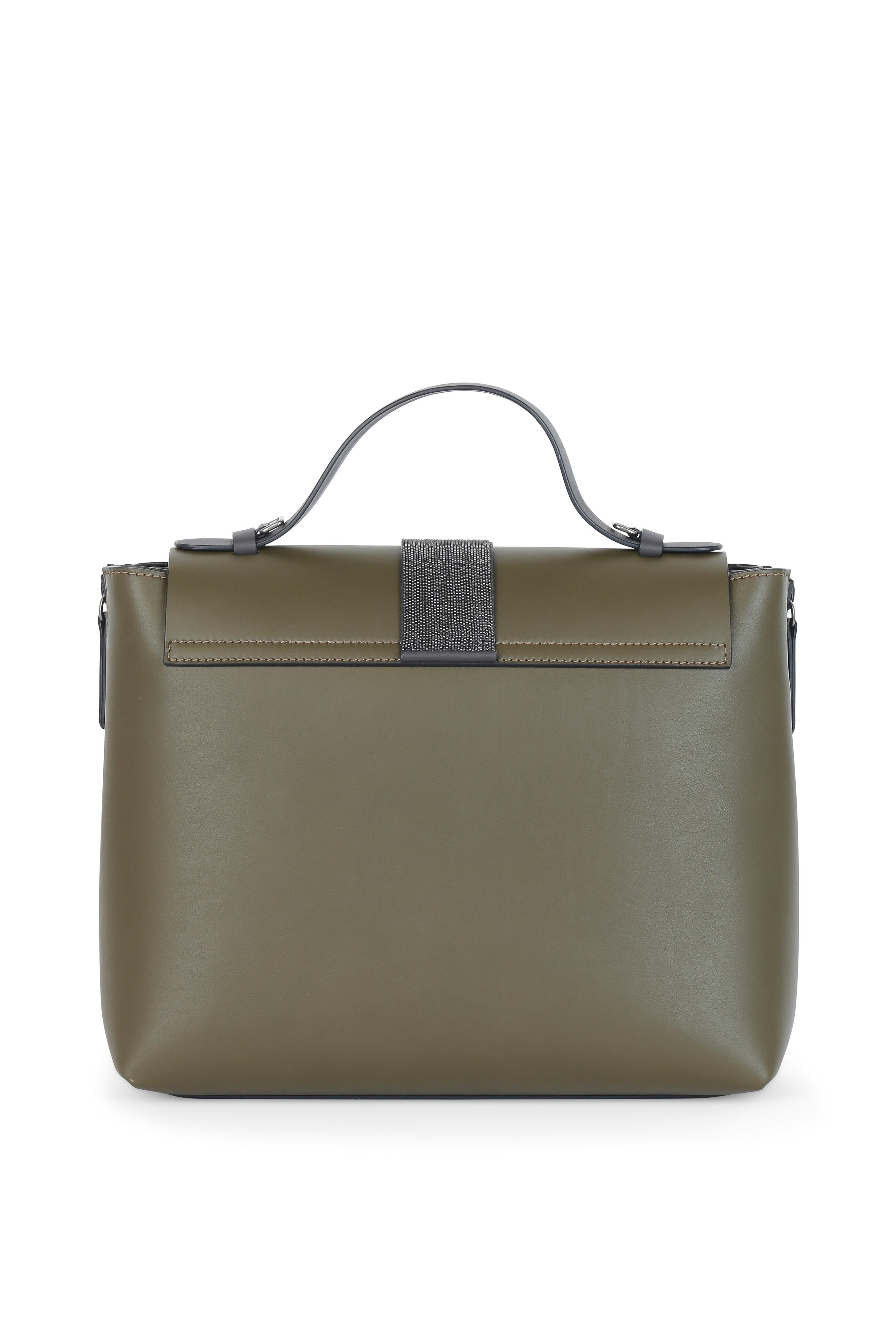 Brunello Cucinelli - Military Fold Over Monili Fringed Satchel
