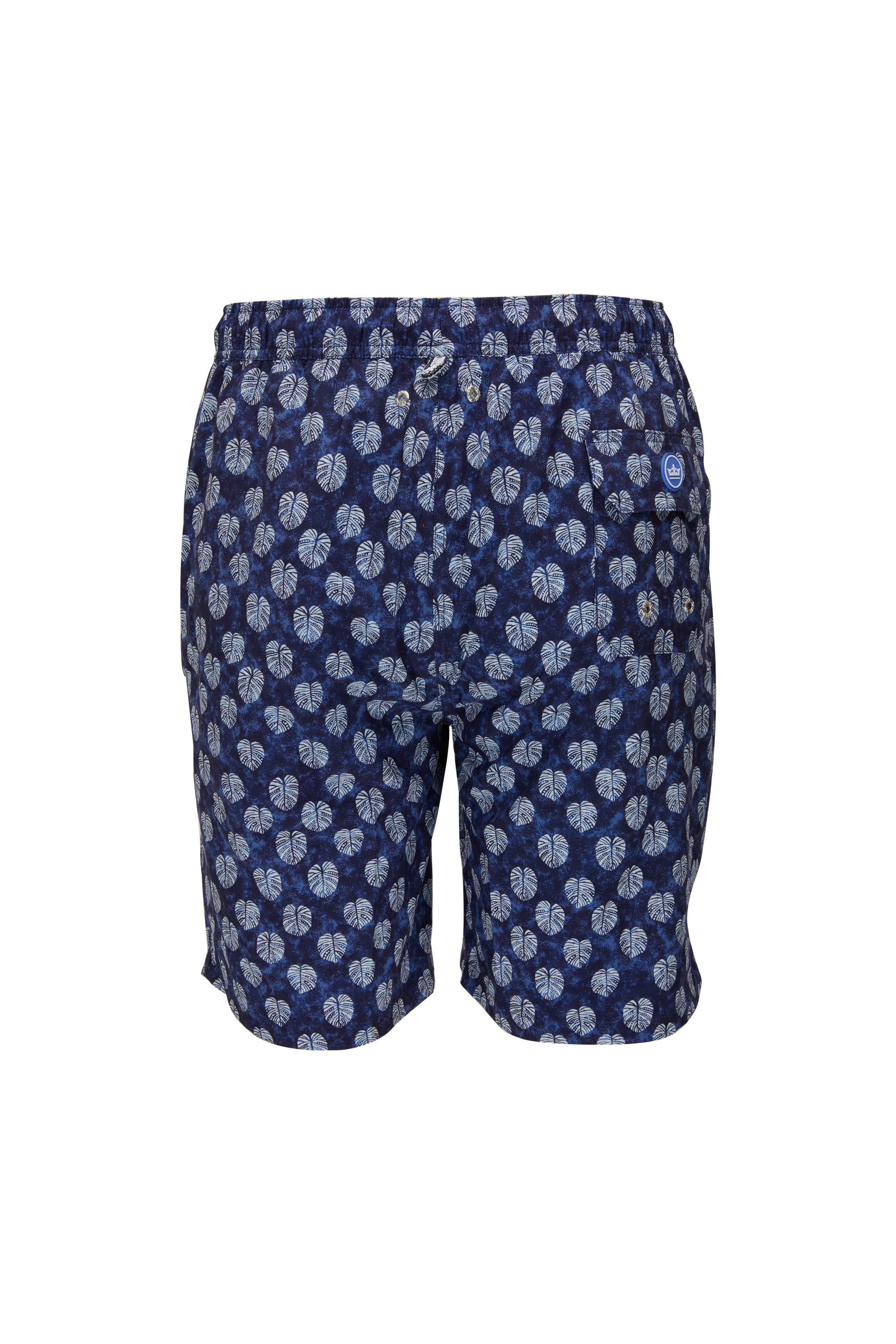 Peter Millar - Navy Batik Swim Trunks | Mitchell Stores