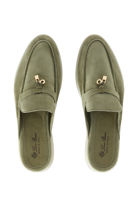 Loro Piana Summer Charms Walk Tea Room Suede Loafer - view 8