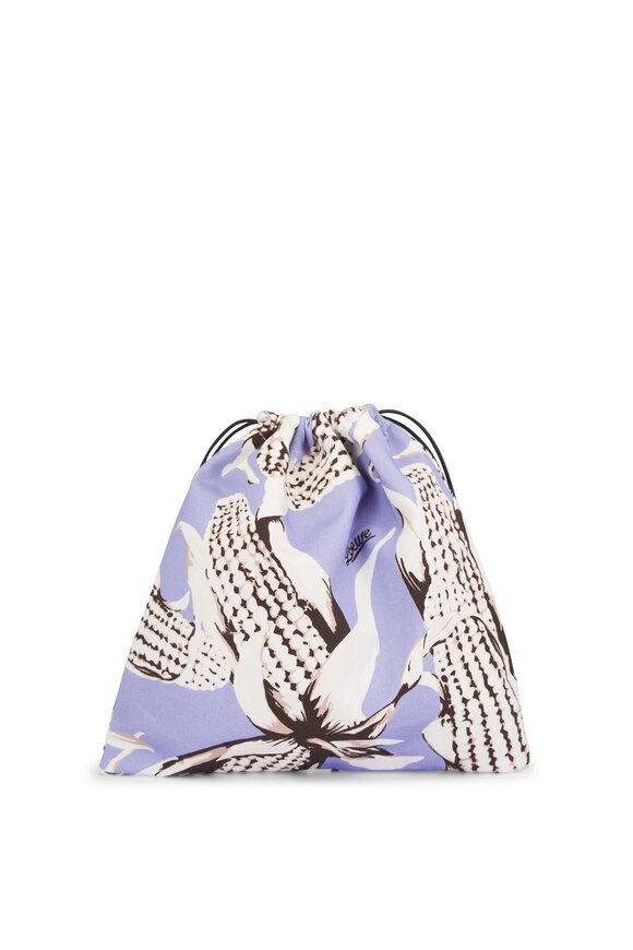 Loewe Small Purple Corn Print Drawstring Pouch - view 3