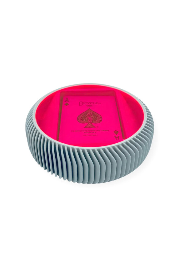 Luxe Dominoes La Redonda Neon Pink Round Card Deck