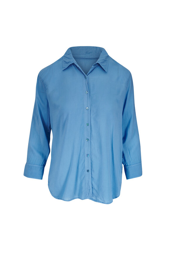 L'Agence Light Blue Marlene Blouse