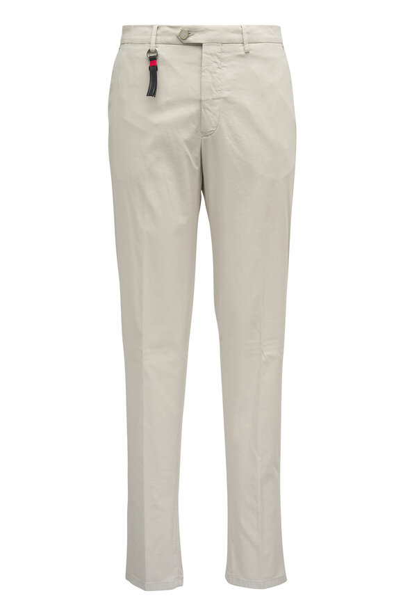 Marco Pescarolo Light Beige Flat Front Pant