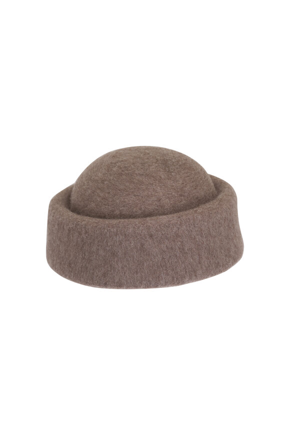 Loro Piana Pablo Steel Brown Wool Beanie
