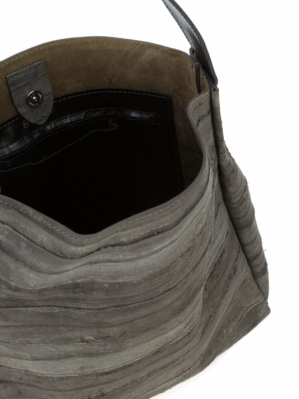 B May Bags - Anthracite Eel Small Hobo Bag