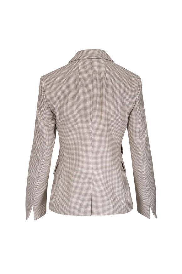 Akris Hans Cashmere Pepita Tailored Jacket - view 2