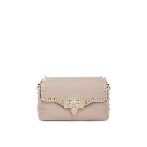 Valentino Garavani - Rockstud Poudre Pebbled Leather Mini