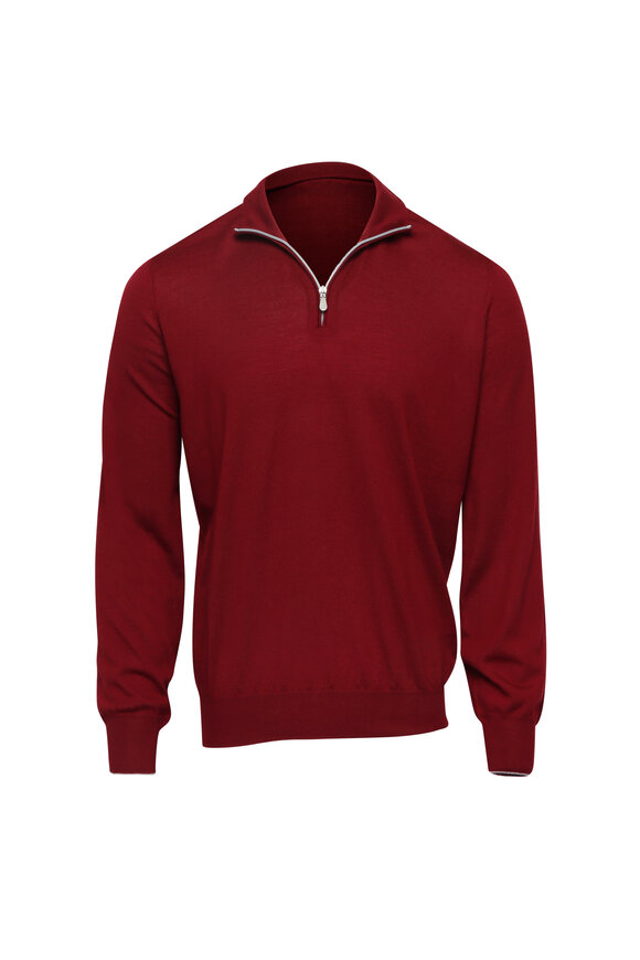 Loro Piana - Burgundy Superlight Cashmere Sweater Loro Piana - Burgundy Superlight Cashmere Sweater