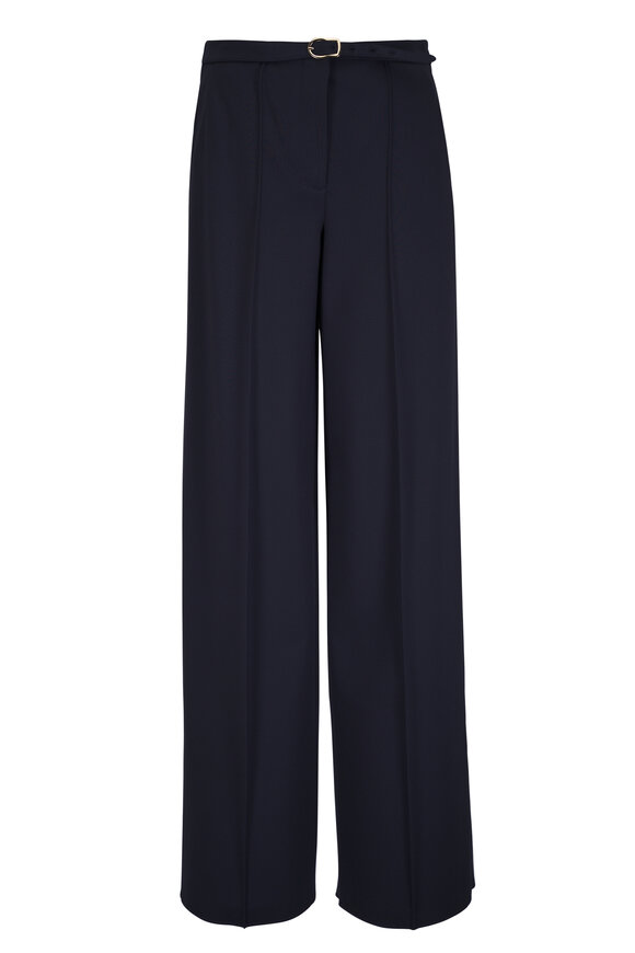 Dorothee Schumacher Navy Blue Belted Pant - view 1