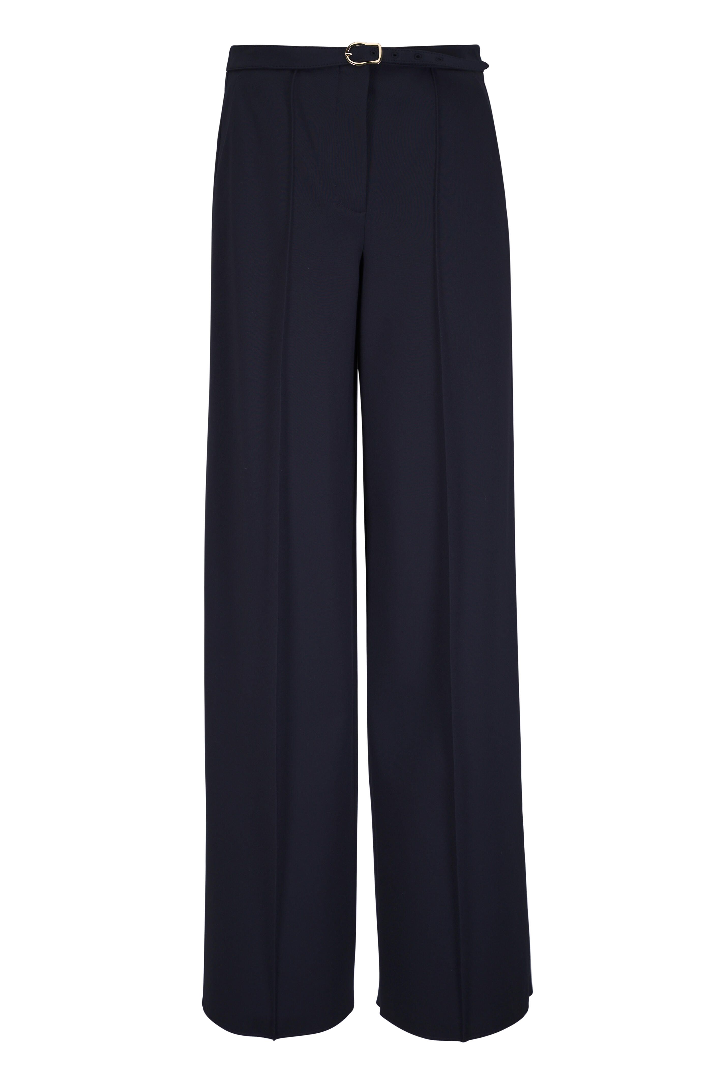 Dorothee Schumacher - Navy Blue Belted Pant - view 1