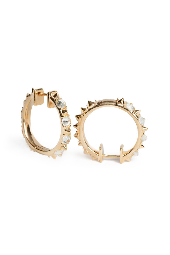 Genevieve Lau 14k Yellow Gold Beverly Hills Diamond Earrings