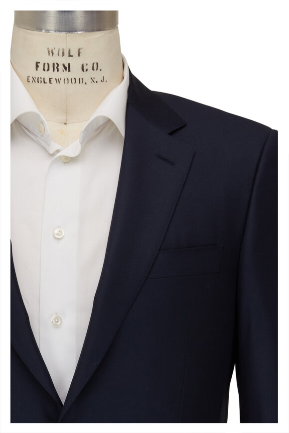 Canali Basic Navy Wool Suit 